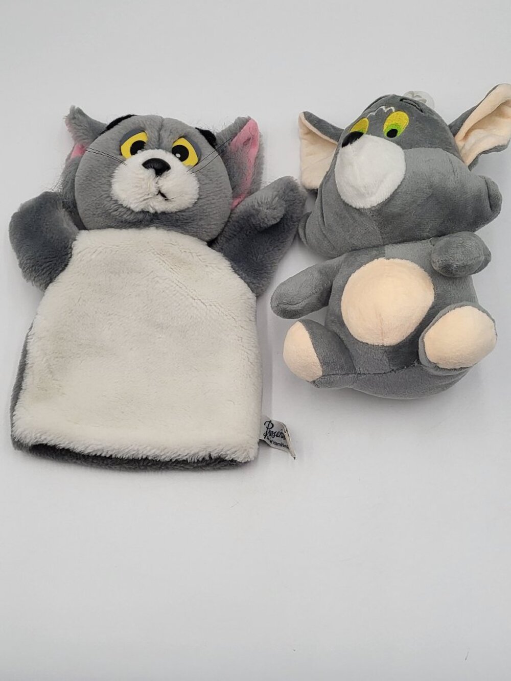 Vintage Tom and Jerry 1987 Hamilton Gifts Hand Puppet & 5" Plush Doll